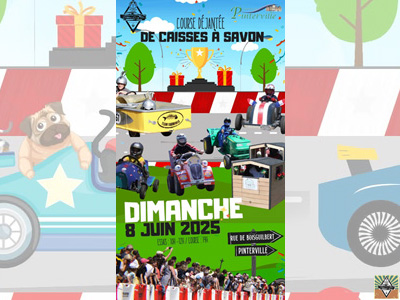 Course de caisses à savon Pinterville 2025